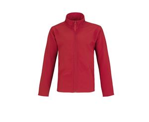 B&C Mens Two Layer Water Repellent Softshell Jacket (Red/ Grey) - RW4835