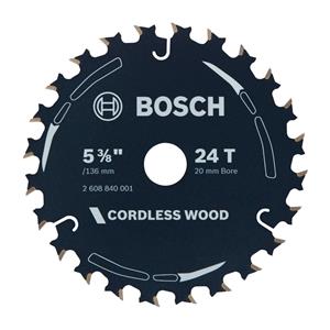 Bosch 140mm 24T TCT Circular Saw Blade for Wood Cutting - CORDLESS