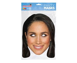 Bristol Novelty Womens/Ladies Meghan Markle Card Mask (Beige/Brown) - BN2579