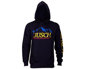 Busch Beer Mountain Logo Men's Blue Hoodie