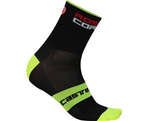 Castelli Rosso Corsa 13 Bike Socks Black/Yellow 2019