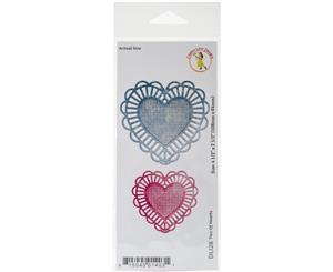 Cheery Lynn Designs Die-Two Of Hearts 4.5&quotX2.5"