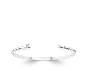 Chelsea FC Diamond Cuff Bracelet For Women In Sterling Silver Design by BIXLER - Sterling Silver