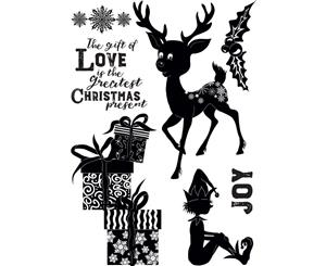 Crafters Companion Clear Stamps - 4.1 inchX5.8 inch Christmas Love