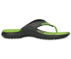 Crocs Mens Modi Sport Flip - Graphite/Volt Green