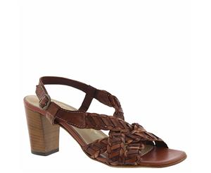 David Tate Womens Amarone Open Toe Special Occasion Ankle Cognac Size 7.0