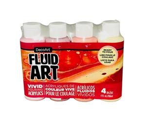 Deco Art - FluidArt Paint Pouring Value Pack 4 pack - Sweet Treat