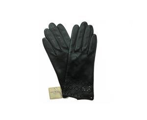 Dents Women's Premium Quality Unlined Leather Gloves - Black