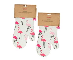 Dexam Gauntlet Flamingo Pink Set of 2