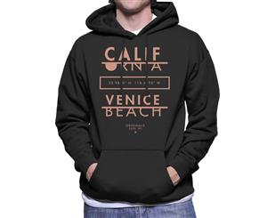 Divide & Conquer California Coordinates Men's Hooded Sweatshirt - Black