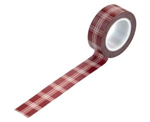 Echo Park - A Cozy Christmas Decorative Tape 30ft. Holiday Plaid