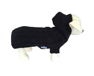 Edinburgh Dog Sweater - Black