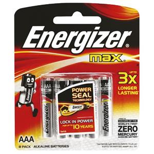 Energizer Max AAA Battery 8 Pack