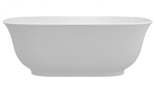Entrend Design Hampton Oval 1680mm Freestanding Bath Tub - Pure White