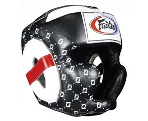 FAIRTEX - Super Sparring Head Gear Guard Boxing Muay Thai MMA - Black