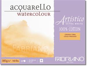 Fabriano Artistico NOT Watercolour Block - Large (35.5x51) - High White