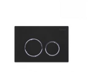 Fienza Flush Plate Matte Black Round Button JB11-MB