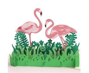 Flamingo Pop Up Greeting Card