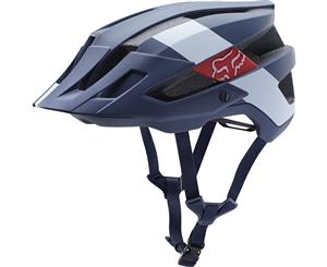 Fox Flux 2.0 August MTB Bike Helmet Navy/White