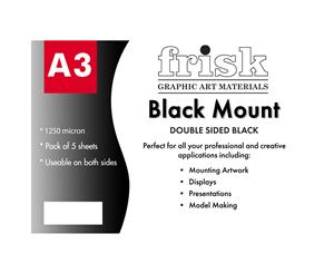 Frisk Mount A3 2/s Black Pack of 5