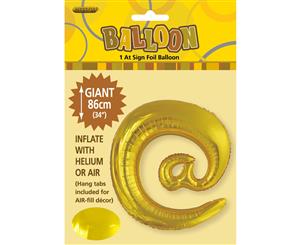 Gold @ Alphabet Foil Balloon 86cm