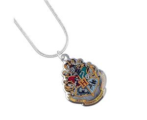 Harry Potter Silver Plated Hogwarts Necklace (Multicoloured) - TA3681