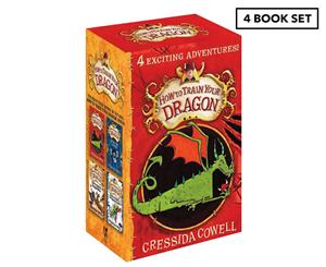 How To Train Your Dragon 1-4 Paperback Boxset by Cressida Cowell