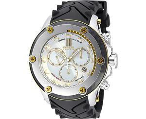 Invicta Men's 50Mm Black Silicone Band Steel Case Quartz Watch 18211