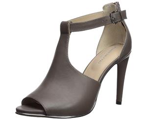 Kenneth Cole New York Womens KLF8087LE Leather Peep Toe Casual Ankle Strap Sa...