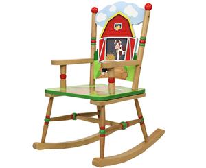 Kids' Happy Farm Rocking Chair - Multi