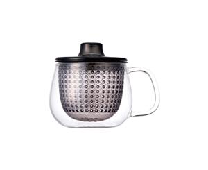 Kinto Unitea Glass Unimug with Infuser 350ml Grey