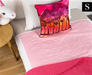 Kommotion Waterproof Single Bed Sheet Protector - Strawberry