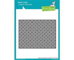 Lawn Fawn Cuts Polka Heart Backdrop Landscape Die LF1830