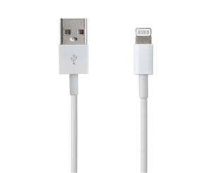 MFi Licensed Apple Lightning USB Cable - White 16cm