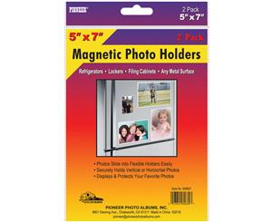 Magnetic Photo Holders 2/Pkg-5&quotX7"