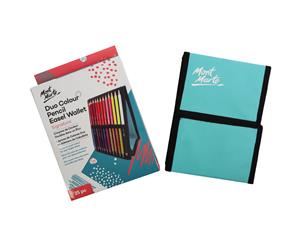 Mont Marte Signature Duo Colour Pencil & Easel Wallet Set - 25pc