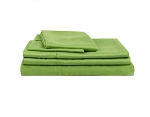 Natural Home Bamboo Sheet Set Single Bed GREEN