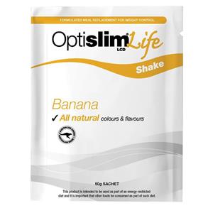 OptiSlim Life Shake Banana 50g Sachet