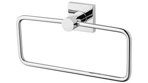 Phoenix RadII Square Plate Hand Towel Holder - Chrome