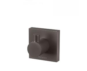 Phoenix Radii Robe Hook Square Plate Gun Metal RS897 GM