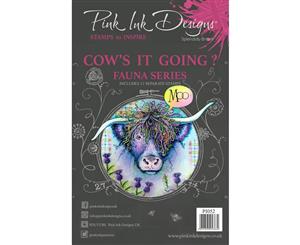 Pink Ink Designs A5 Clear Stamp Set - Cows It Going