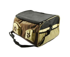 Portable Pet Carrier Car Booster Seat Soft Crate Cage Travel Bag L