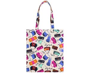 Printed Canvas Shopping Bag