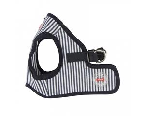 Puppia Bobby Vest Harness Striped Navy