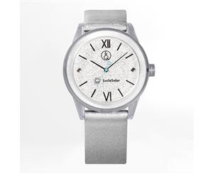 Q&Q Smilesolar Silver Unisex Watch - RP18J006Y