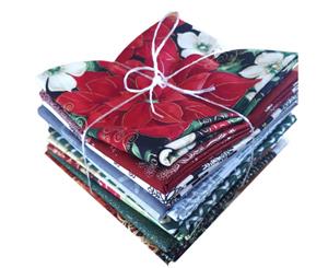 Quilting Patchwork Sewing Fat Quarter Pack of 13 CHRISTMAS Material