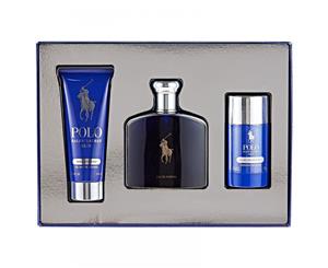 Ralph Lauren Polo Blue For Men Triple Kit - EDP 125m + Hair & Body Wash 100ml + Deodorant 75g