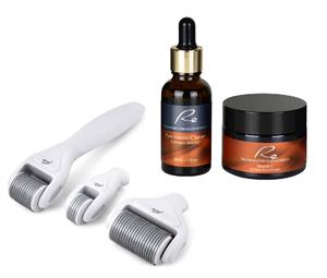 Re Derma Roller All In One Set + Vitamin C Collagen Boost Face Serum (30mL) + Cream (50mL)