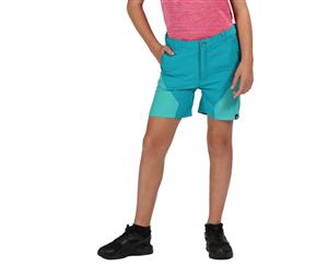 Regatta Boys & Girls Sorcer Mountain Water Repellent Shorts - Enamel/Cermc