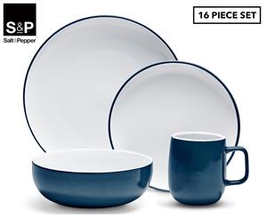 Salt & Pepper 16-Piece Pop Dinner Set - Navy